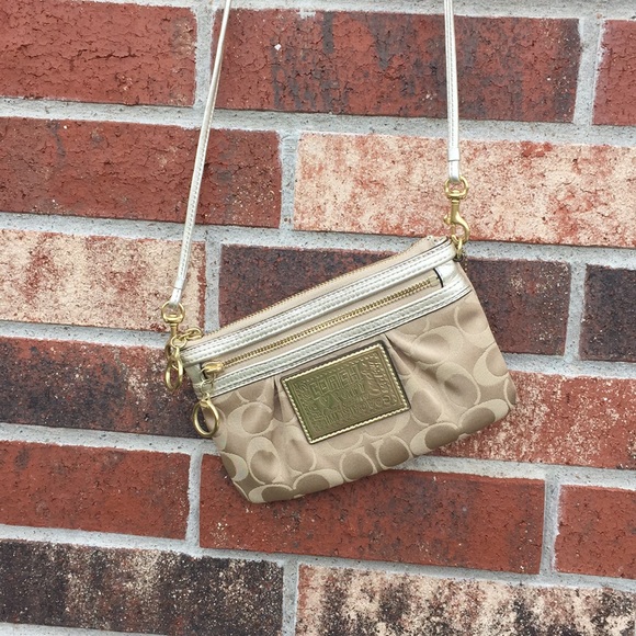 Coach Bags Coach Gold Crossbody Purse Poshmark